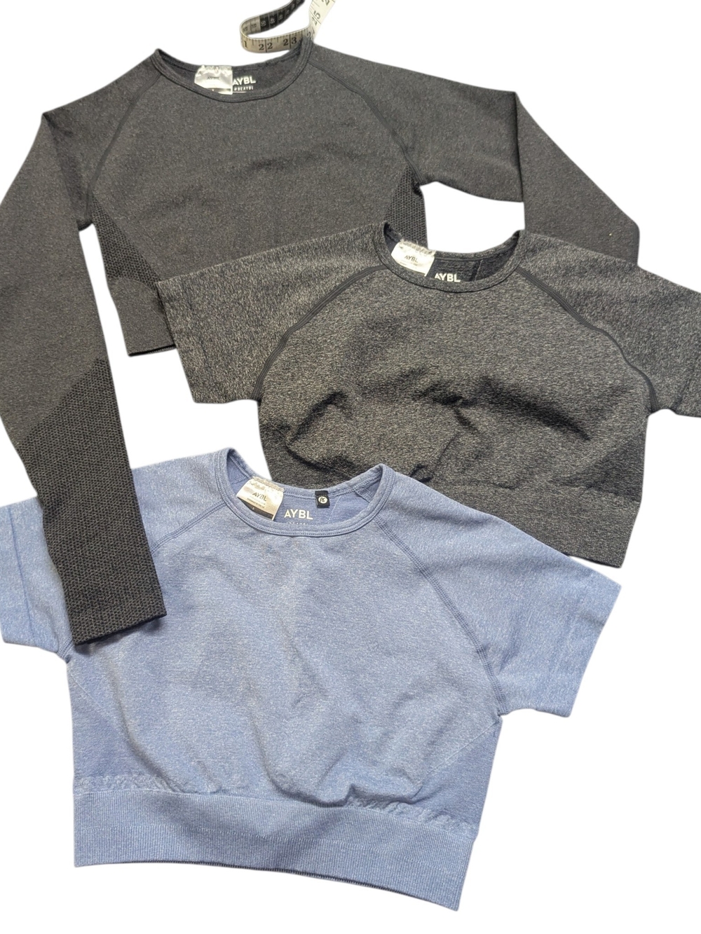 AYBL Seamless Short & Long Sleeve Tops All Size S